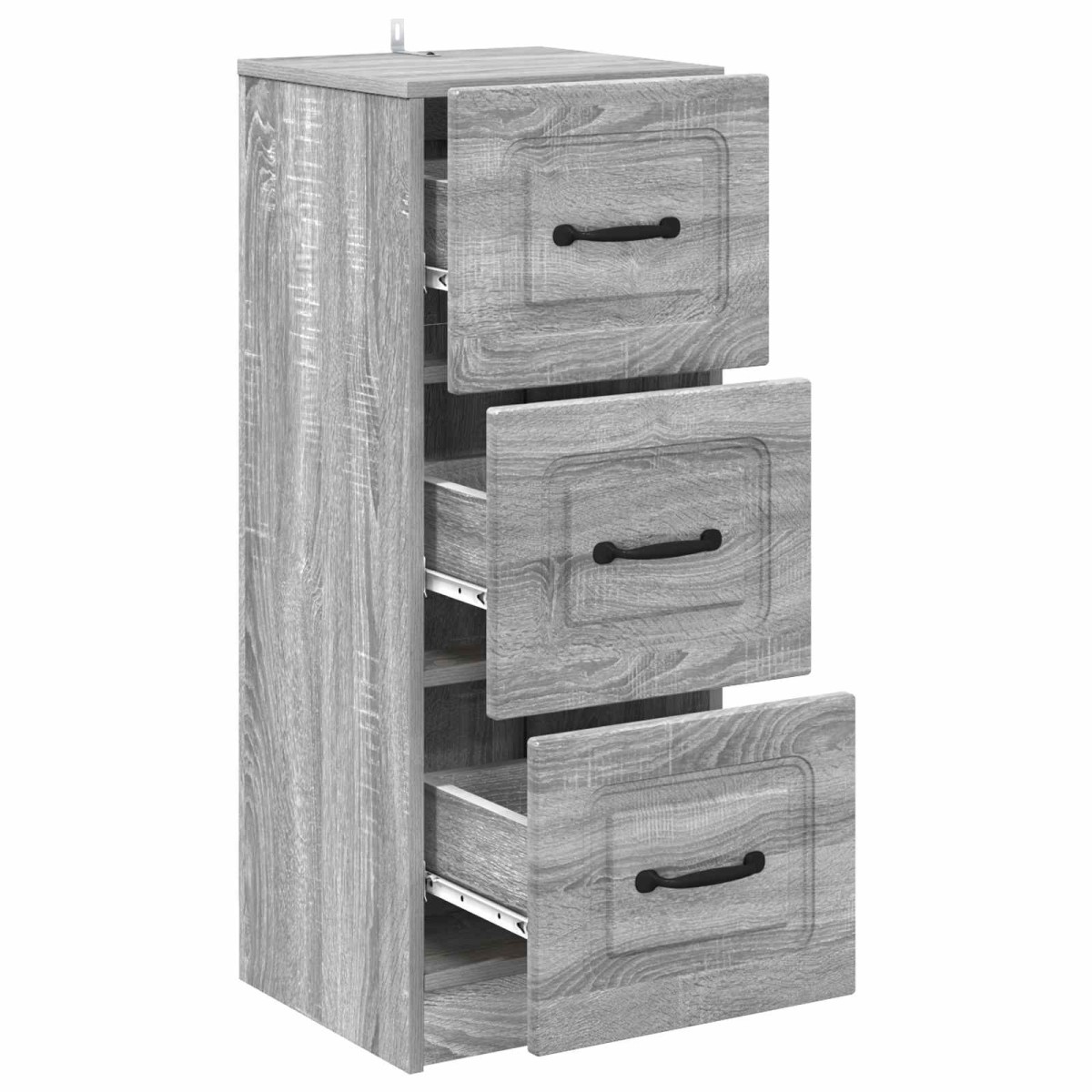vidaXL Ντουλάπι με Συρτάρια Γκρι Sonoma 33 x 34,5 x 87 εκ.