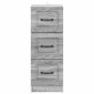 vidaXL Ντουλάπι με Συρτάρια Γκρι Sonoma 33 x 34,5 x 87 εκ.