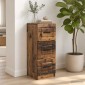 vidaXL Ντουλάπι με Συρτάρια Παλαιωμένο ξύλο 33 x 34,5 x 87 εκ.