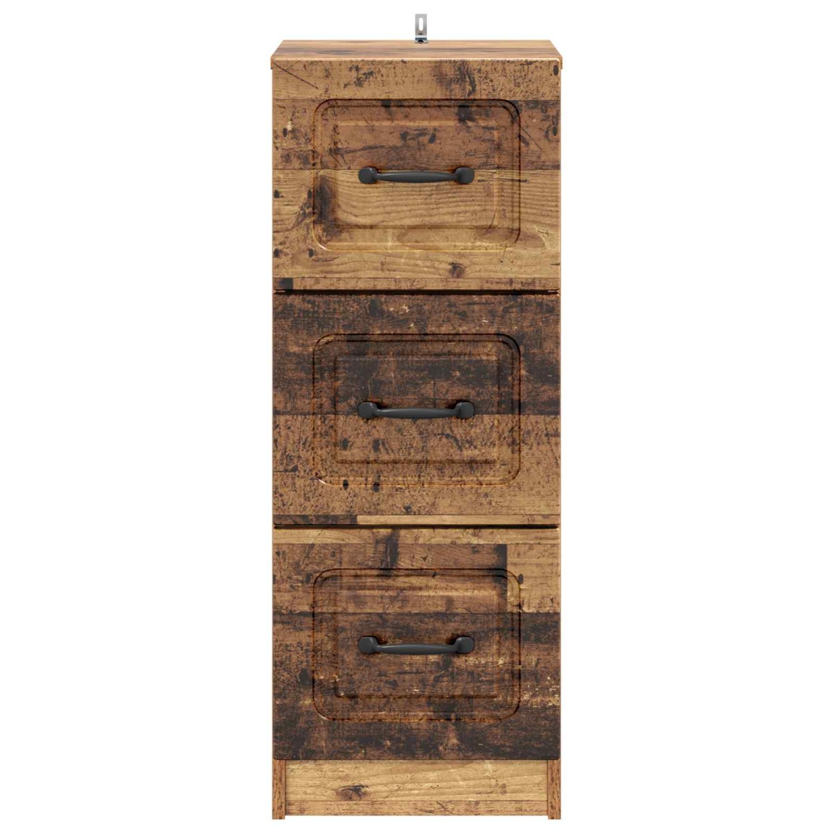 vidaXL Ντουλάπι με Συρτάρια Παλαιωμένο ξύλο 33 x 34,5 x 87 εκ.