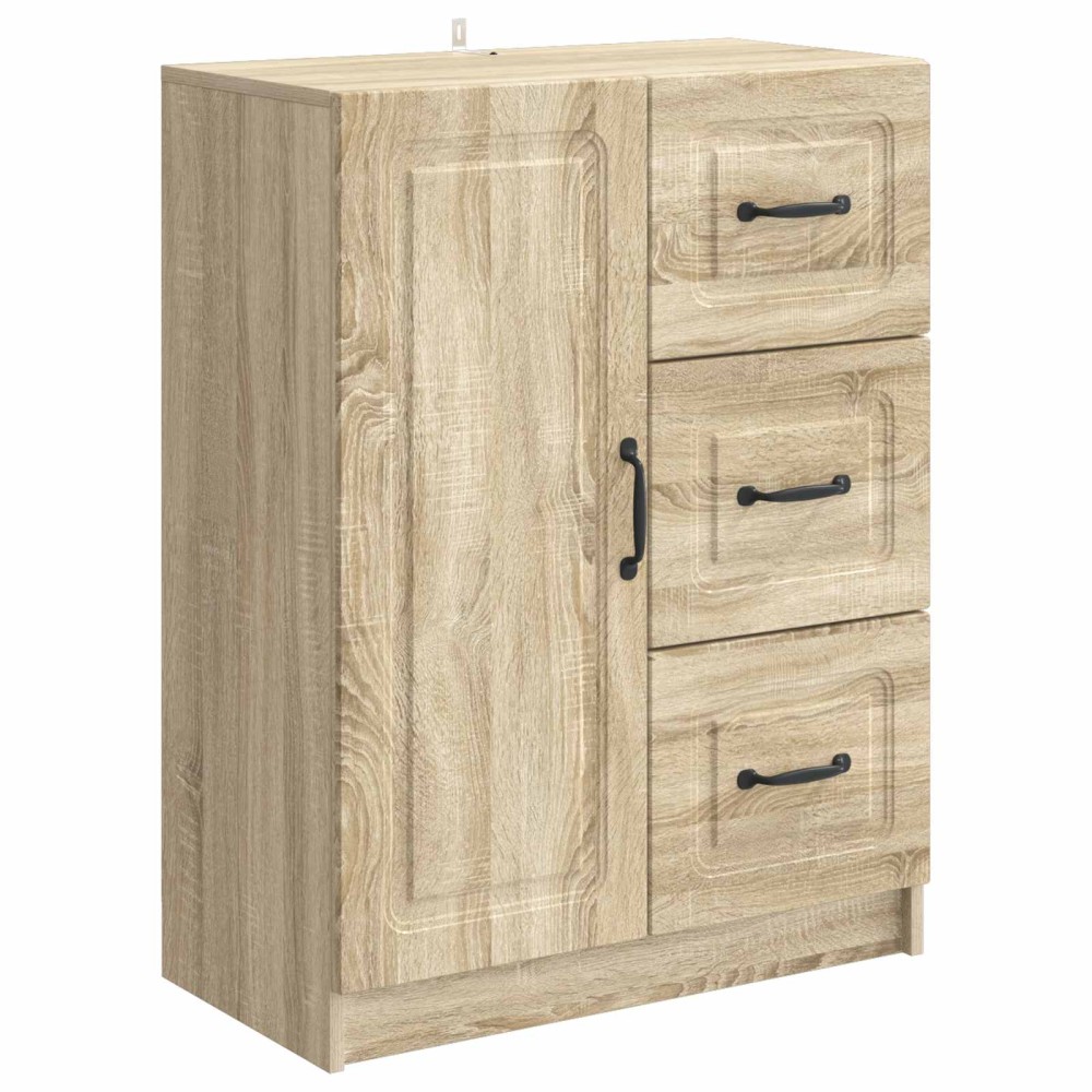 vidaXL Πλαϊνό γραφείο με συρτάρι Sonoma Δρυς 66 x 34,5 x 87 εκ.