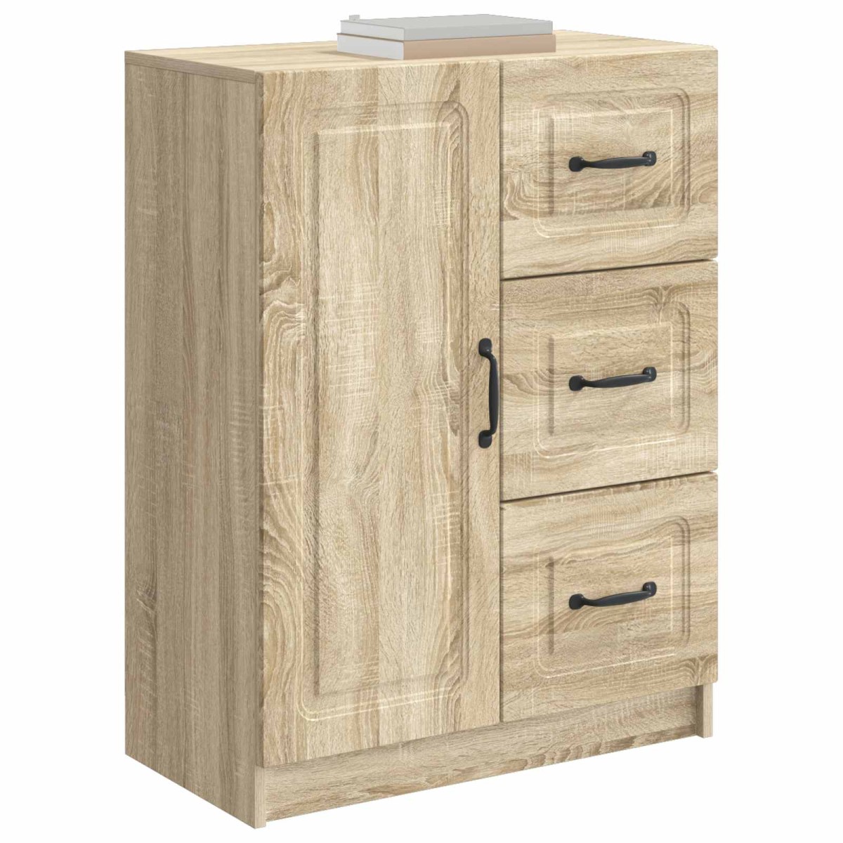 vidaXL Πλαϊνό γραφείο με συρτάρι Sonoma Δρυς 66 x 34,5 x 87 εκ.