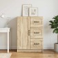 vidaXL Πλαϊνό γραφείο με συρτάρι Sonoma Δρυς 66 x 34,5 x 87 εκ.