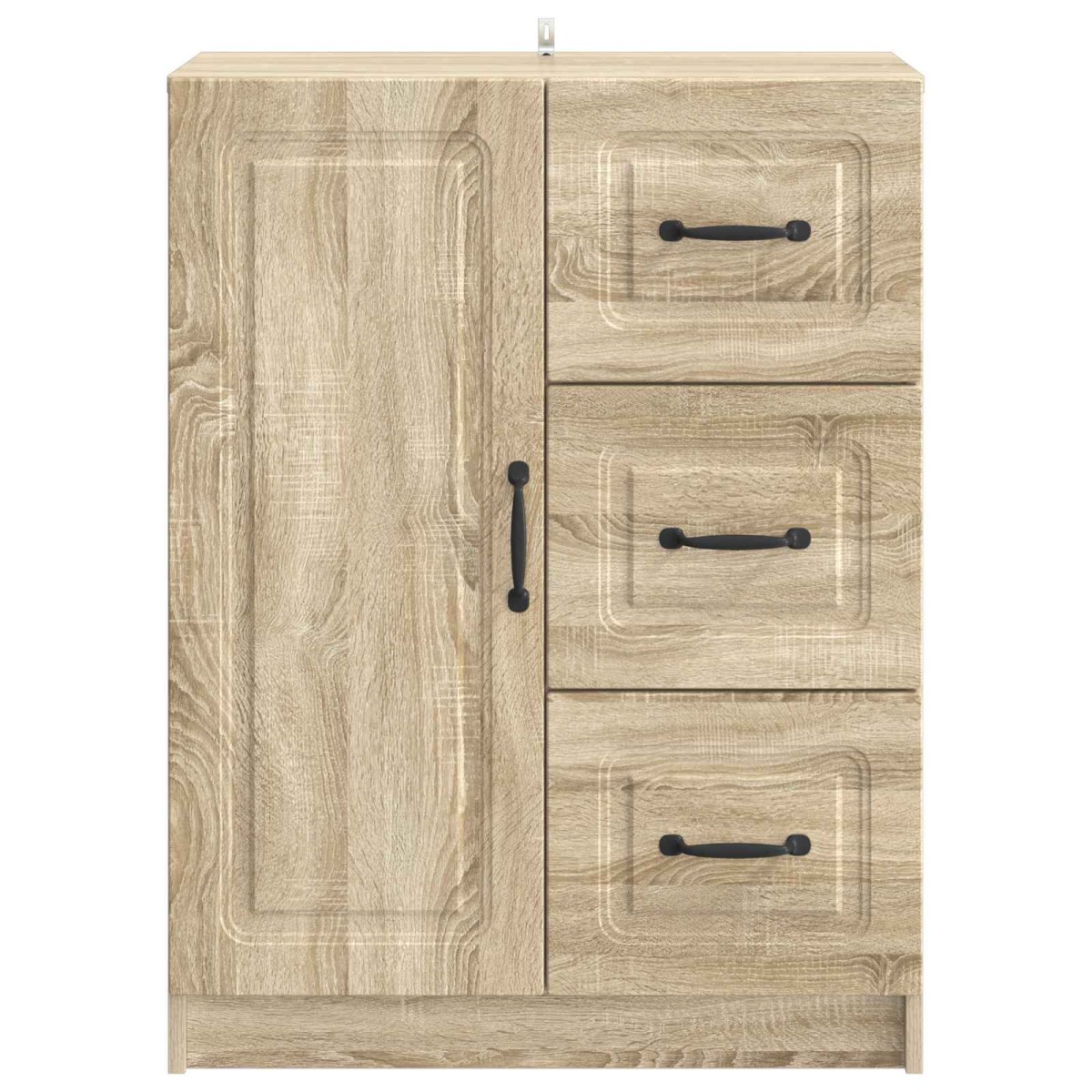 vidaXL Πλαϊνό γραφείο με συρτάρι Sonoma Δρυς 66 x 34,5 x 87 εκ.