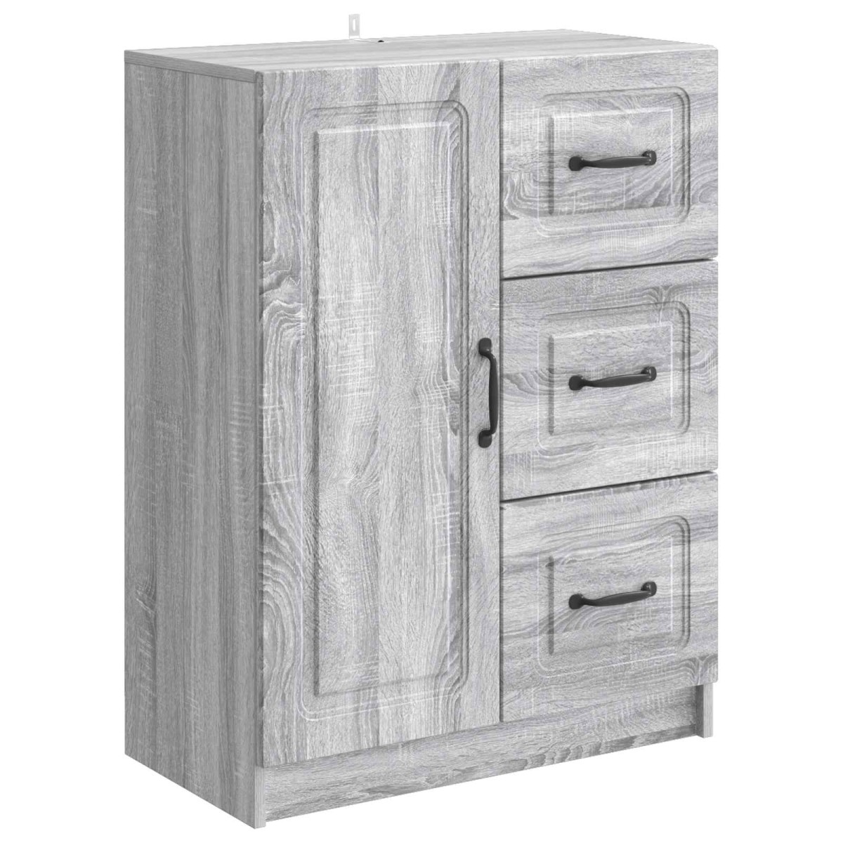 vidaXL Πλαϊνό γραφείο με συρτάρι Γκρι Sonoma 66 x 34,5 x 87 εκ.