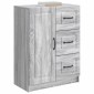 vidaXL Πλαϊνό γραφείο με συρτάρι Γκρι Sonoma 66 x 34,5 x 87 εκ.