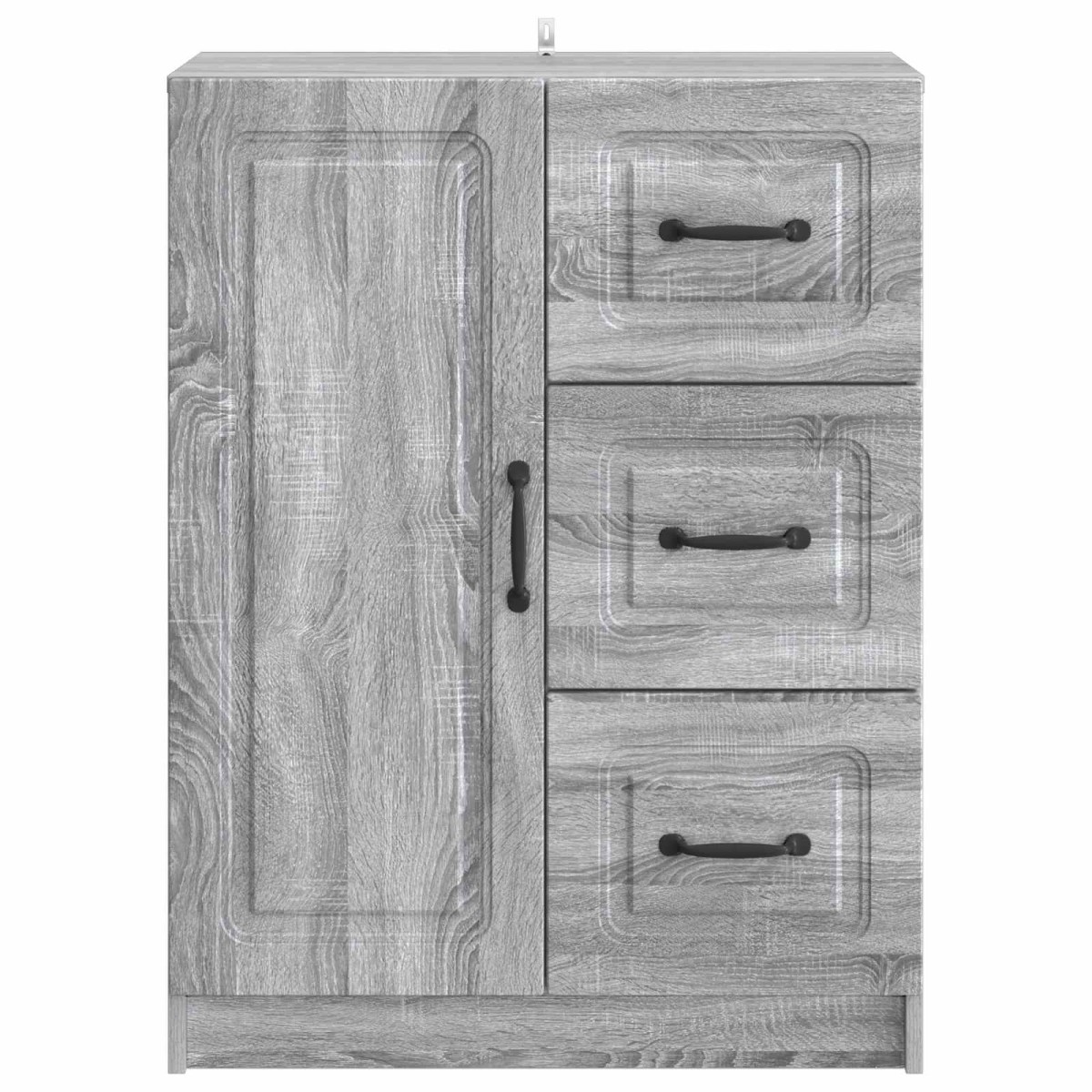 vidaXL Πλαϊνό γραφείο με συρτάρι Γκρι Sonoma 66 x 34,5 x 87 εκ.
