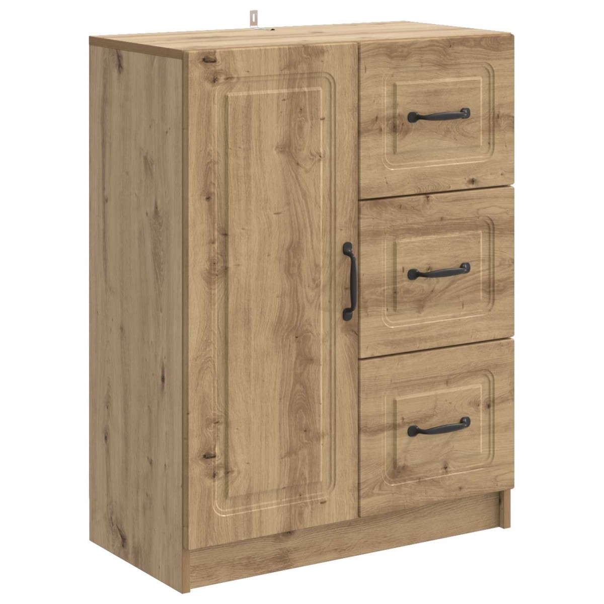 vidaXL Πλαϊνό γραφείο Artisan Δρυς 66 x 34,5 x 87 εκ.