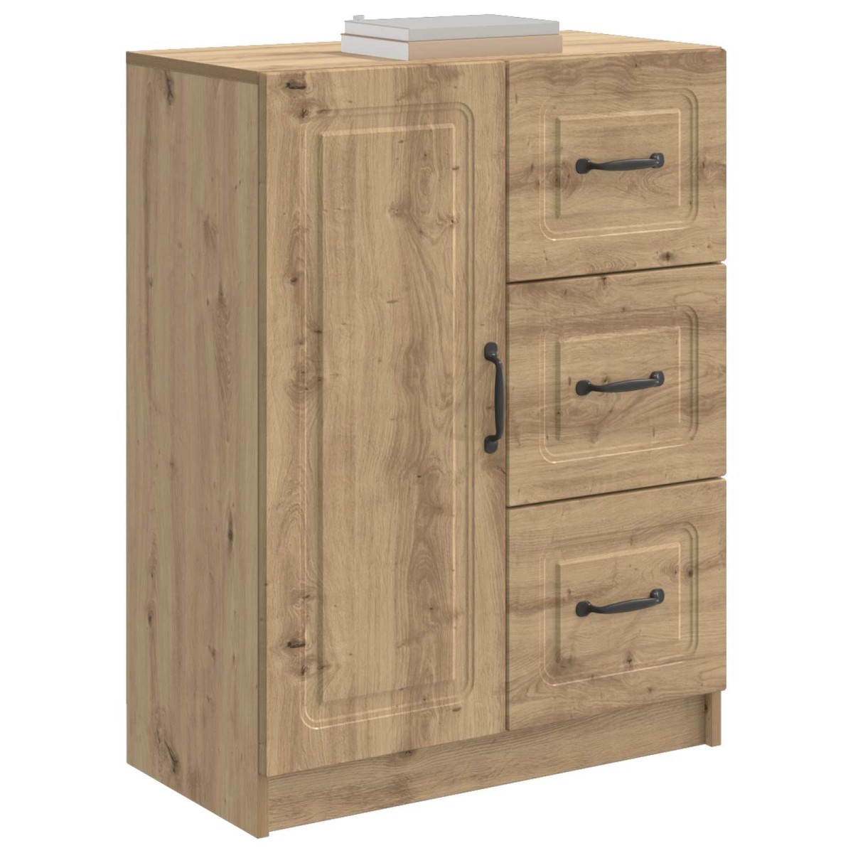 vidaXL Πλαϊνό γραφείο Artisan Δρυς 66 x 34,5 x 87 εκ.