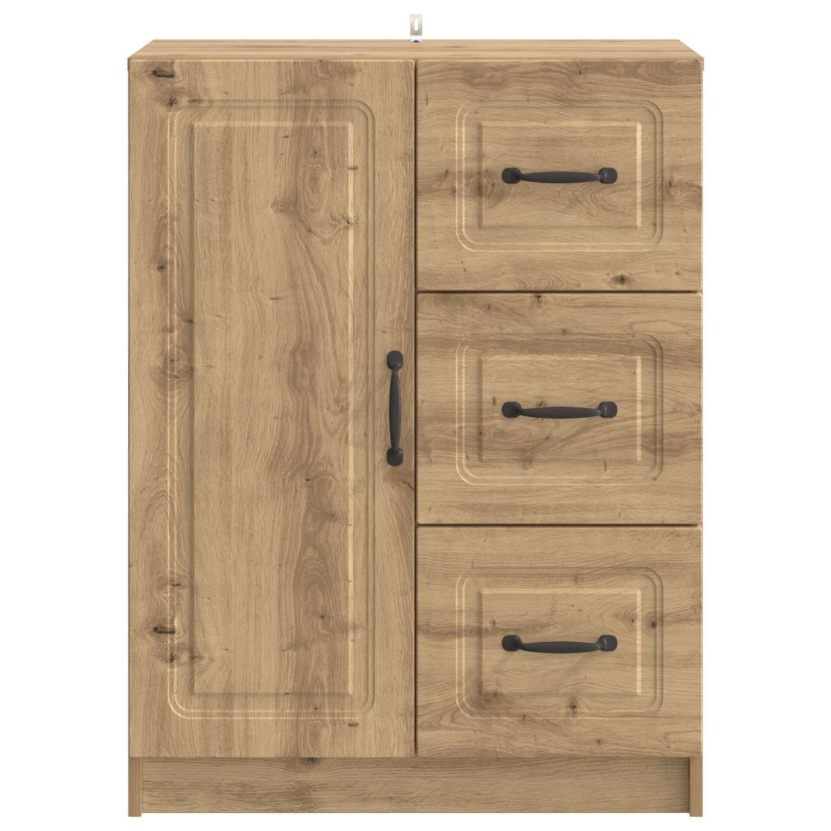 vidaXL Πλαϊνό γραφείο Artisan Δρυς 66 x 34,5 x 87 εκ.