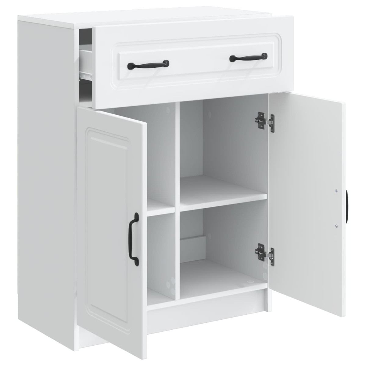vidaXL Πλαϊνό γραφείο Λευκό 66 x 34,5 x 87 εκ. Επεξεργασμένο Ξύλο