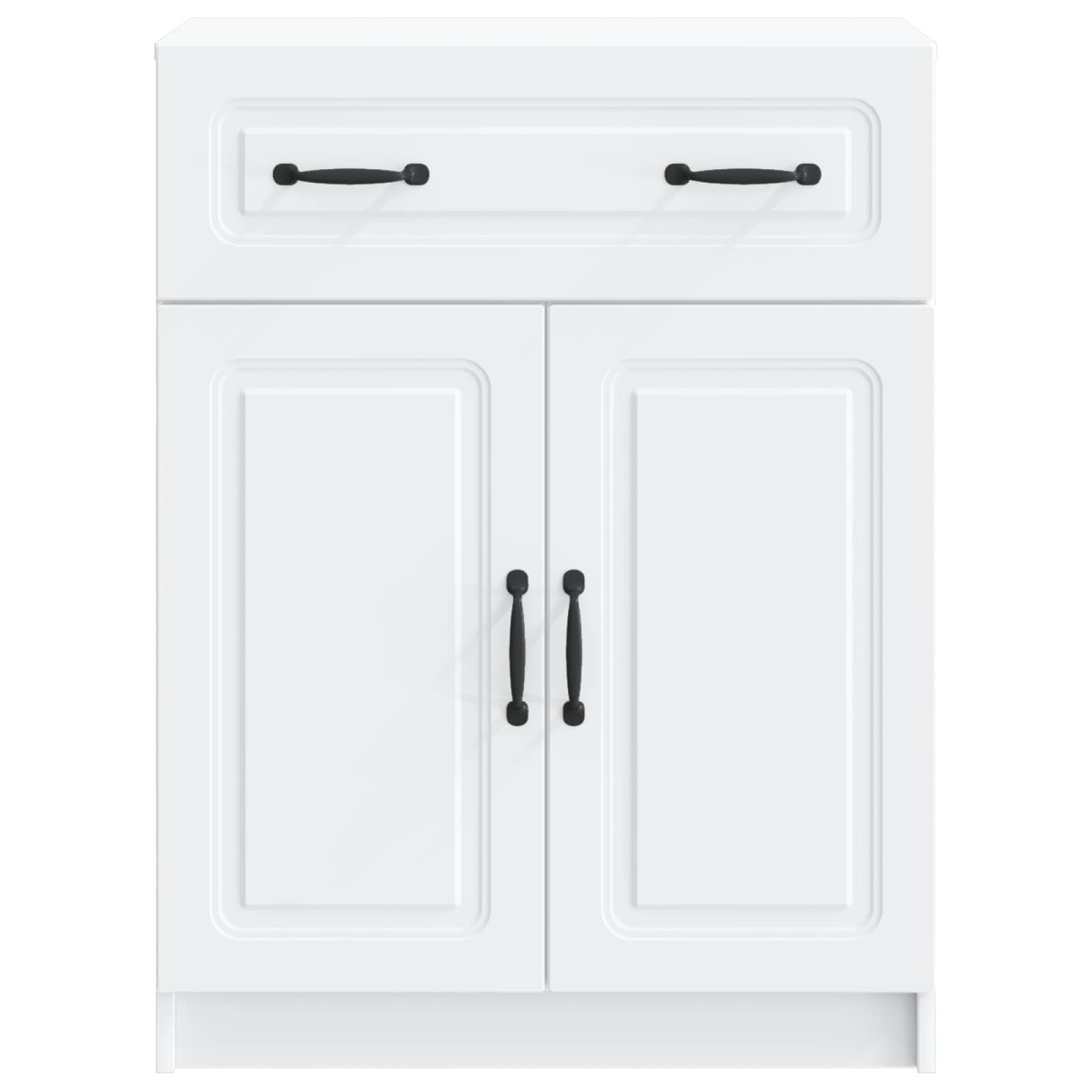 vidaXL Πλαϊνό γραφείο Λευκό 66 x 34,5 x 87 εκ. Επεξεργασμένο Ξύλο