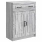 vidaXL Πλαϊνό γραφείο με συρτάρι Γκρι Sonoma 66 x 34,5 x 87 εκ.