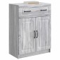 vidaXL Πλαϊνό γραφείο με συρτάρι Γκρι Sonoma 66 x 34,5 x 87 εκ.