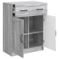 vidaXL Πλαϊνό γραφείο με συρτάρι Γκρι Sonoma 66 x 34,5 x 87 εκ.