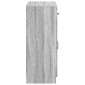 vidaXL Πλαϊνό γραφείο με συρτάρι Γκρι Sonoma 66 x 34,5 x 87 εκ.