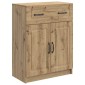 vidaXL Πλαϊνό γραφείο Artisan Δρυς 66 x 34,5 x 87 εκ.