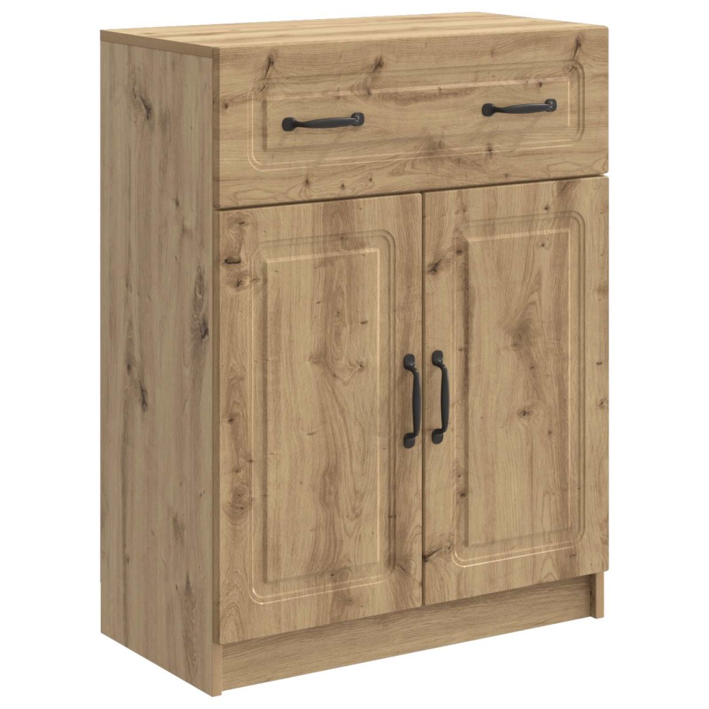 vidaXL Πλαϊνό γραφείο Artisan Δρυς 66 x 34,5 x 87 εκ.
