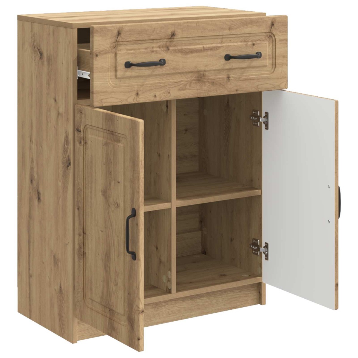 vidaXL Πλαϊνό γραφείο Artisan Δρυς 66 x 34,5 x 87 εκ.