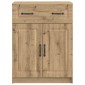 vidaXL Πλαϊνό γραφείο Artisan Δρυς 66 x 34,5 x 87 εκ.