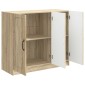 vidaXL Πλαϊνό γραφείο Sonoma Δρυς 89 x 34,5 x 77 εκ.