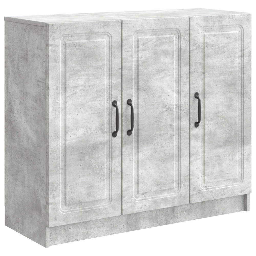 vidaXL Πλαϊνό γραφείο Γκρι Σκυροδέματος 89 x 34,5 x 77 εκ.