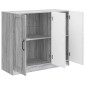 vidaXL Πλαϊνό γραφείο Γκρι Sonoma 89 x 34,5 x 77 εκ.
