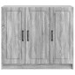 vidaXL Πλαϊνό γραφείο Γκρι Sonoma 89 x 34,5 x 77 εκ.