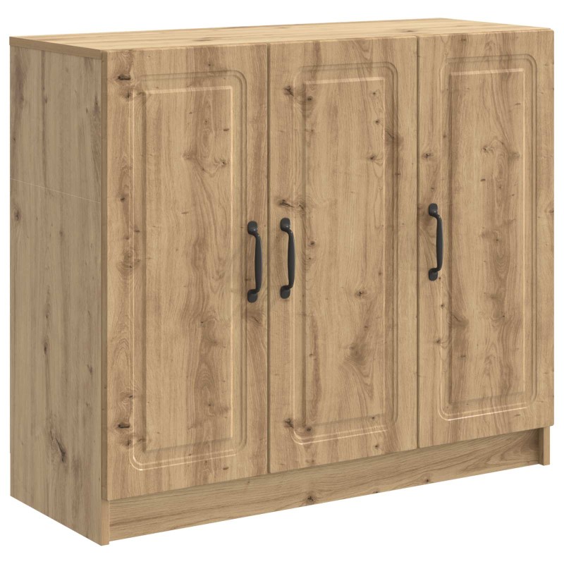 vidaXL Πλαϊνό γραφείο Artisan Δρυς 89 x 34,5 x 77 εκ.