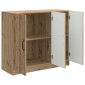 vidaXL Πλαϊνό γραφείο Artisan Δρυς 89 x 34,5 x 77 εκ.