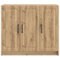 vidaXL Πλαϊνό γραφείο Artisan Δρυς 89 x 34,5 x 77 εκ.