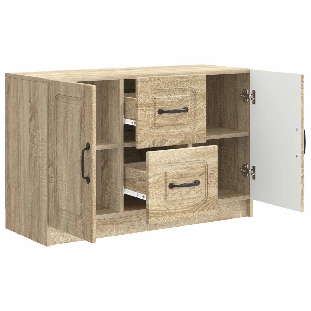 vidaXL Πλαϊνό γραφείο με συρτάρι Sonoma Δρυς 89 x 34,5 x 57 εκ.