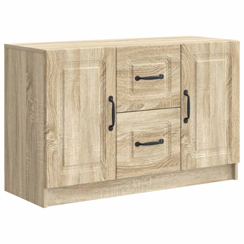 vidaXL Πλαϊνό γραφείο με συρτάρι Sonoma Δρυς 89 x 34,5 x 57 εκ.