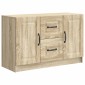 vidaXL Πλαϊνό γραφείο με συρτάρι Sonoma Δρυς 89 x 34,5 x 57 εκ.