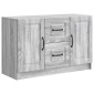 vidaXL Πλαϊνό γραφείο με συρτάρι Γκρι Sonoma 89 x 34,5 x 57 εκ.