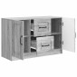 vidaXL Πλαϊνό γραφείο με συρτάρι Γκρι Sonoma 89 x 34,5 x 57 εκ.