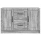 vidaXL Πλαϊνό γραφείο με συρτάρι Γκρι Sonoma 89 x 34,5 x 57 εκ.