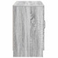 vidaXL Πλαϊνό γραφείο με συρτάρι Γκρι Sonoma 89 x 34,5 x 57 εκ.