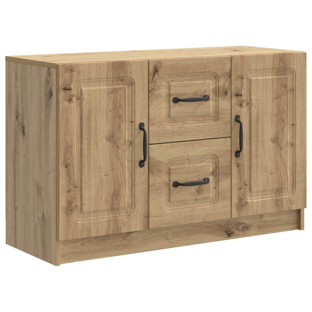 vidaXL Πλαϊνό γραφείο Artisan Δρυς 89 x 34,5 x 57 εκ.