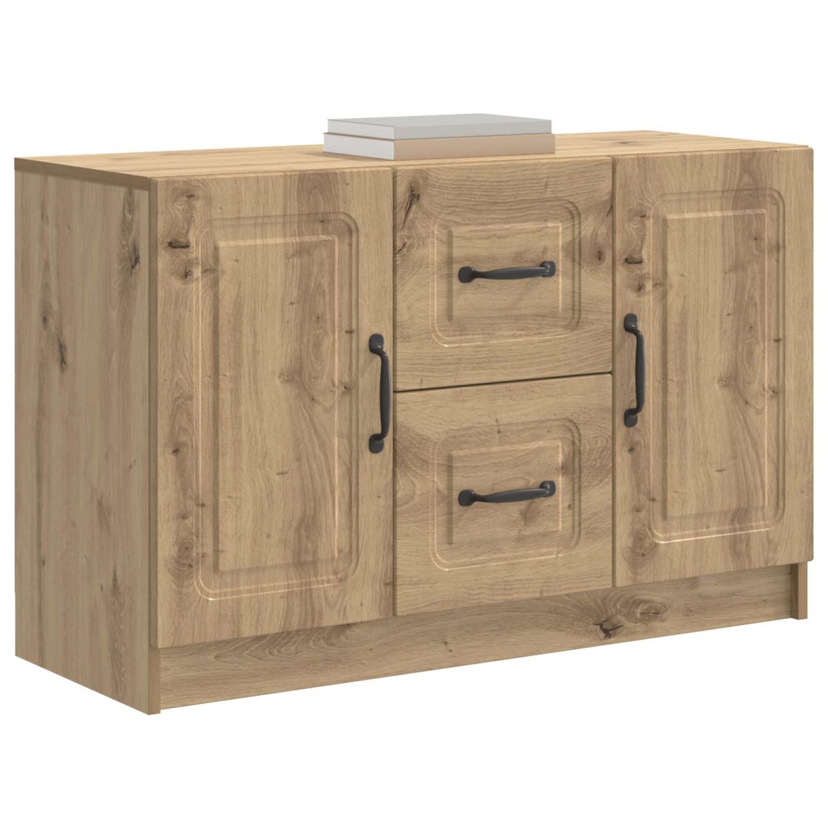 vidaXL Πλαϊνό γραφείο Artisan Δρυς 89 x 34,5 x 57 εκ.