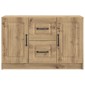 vidaXL Πλαϊνό γραφείο Artisan Δρυς 89 x 34,5 x 57 εκ.