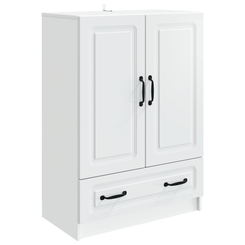 vidaXL Πλαϊνό γραφείο Λευκό 66 x 34,5 x 92 εκ. Επεξεργασμένο Ξύλο