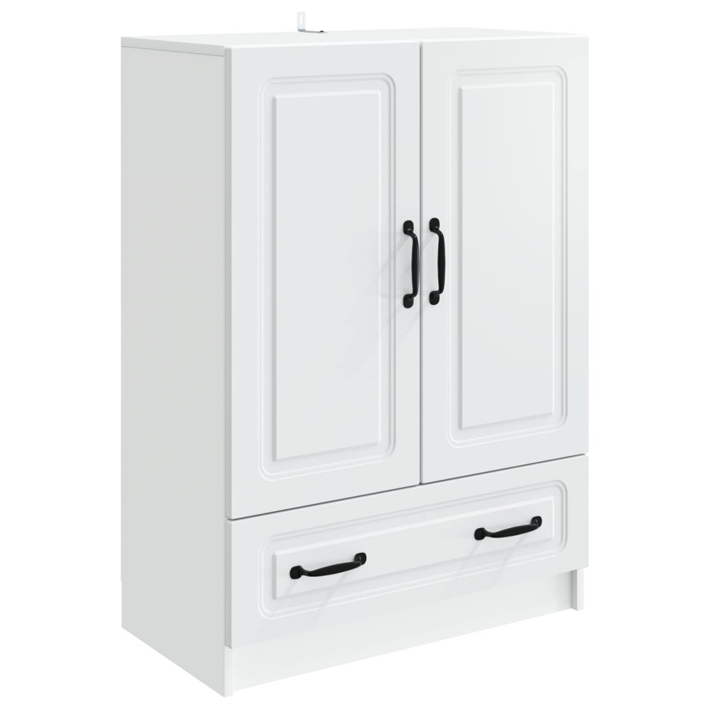 vidaXL Πλαϊνό γραφείο Λευκό 66 x 34,5 x 92 εκ. Επεξεργασμένο Ξύλο