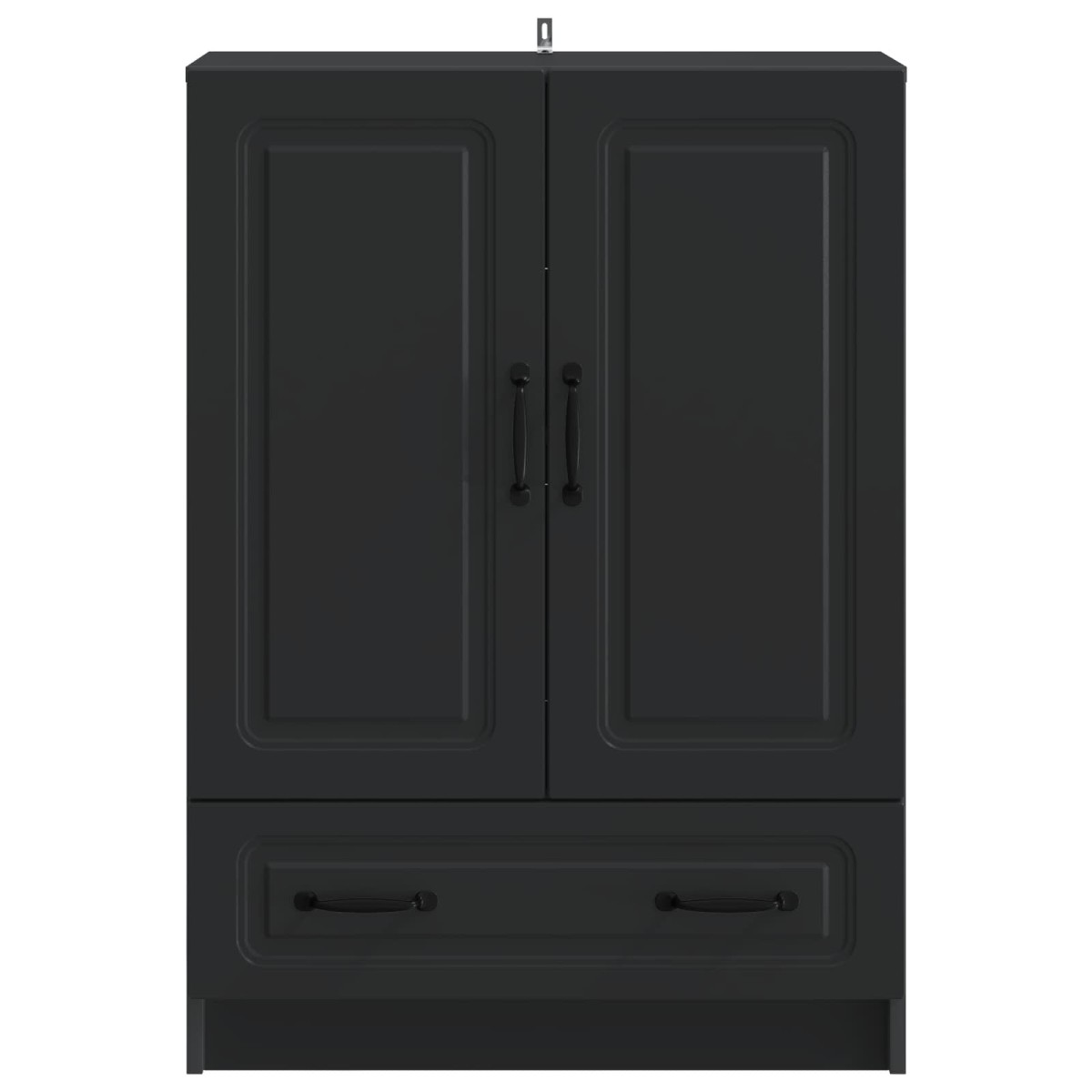 vidaXL Πλαϊνό γραφείο Μαύρο 66 x 34,5 x 92 εκ. Επεξεργασμένο Ξύλο