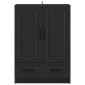 vidaXL Πλαϊνό γραφείο Μαύρο 66 x 34,5 x 92 εκ. Επεξεργασμένο Ξύλο
