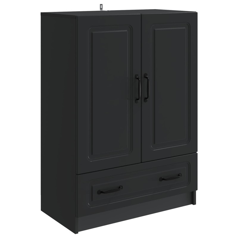 vidaXL Πλαϊνό γραφείο Μαύρο 66 x 34,5 x 92 εκ. Επεξεργασμένο Ξύλο