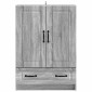 vidaXL Πλαϊνό γραφείο με συρτάρι Γκρι Sonoma 66 x 34,5 x 92 εκ.