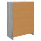 vidaXL Πλαϊνό γραφείο με συρτάρι Γκρι Sonoma 66 x 34,5 x 92 εκ.