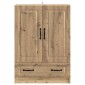 vidaXL Πλαϊνό γραφείο Artisan Δρυς 66 x 34,5 x 92 εκ.