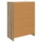 vidaXL Πλαϊνό γραφείο Artisan Δρυς 66 x 34,5 x 92 εκ.